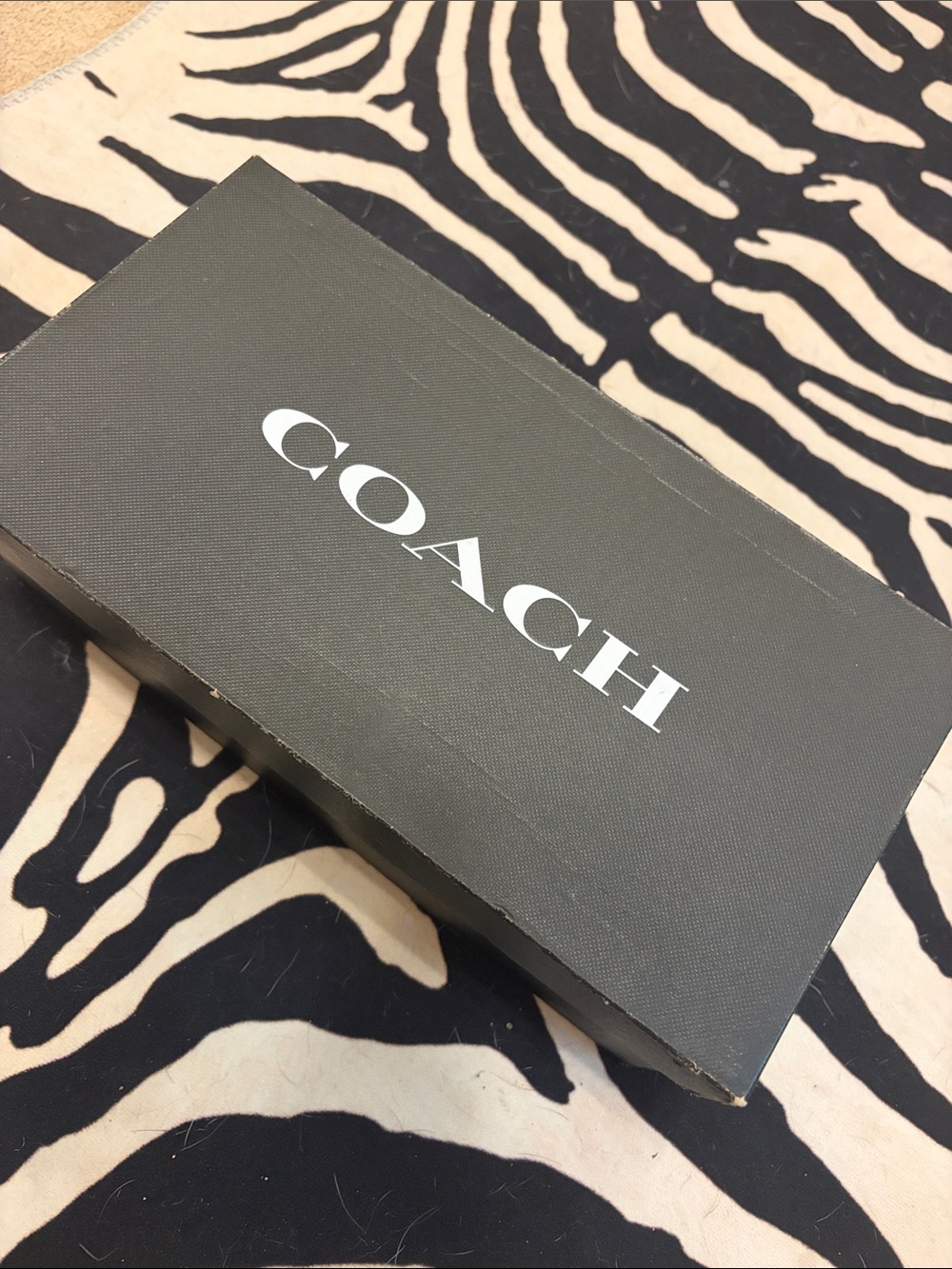 Coach empty shoe box for storage